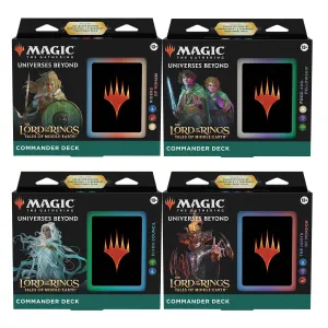 Magic The Lord of the Rings: Tales of Middle-Earth Commander Decks (Set of 4)