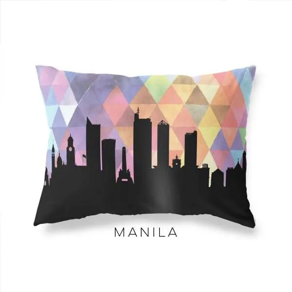 Manila, Philippines geometric skyline