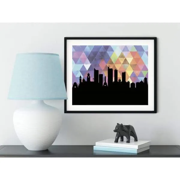 Manila, Philippines geometric skyline