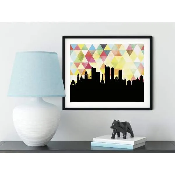 Manila, Philippines geometric skyline