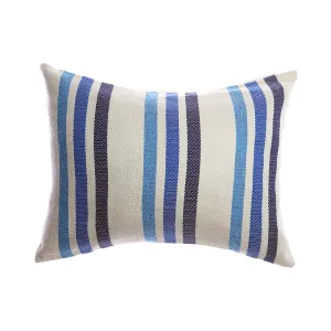 Marlene Lumbar Wool Pillow - Blue
