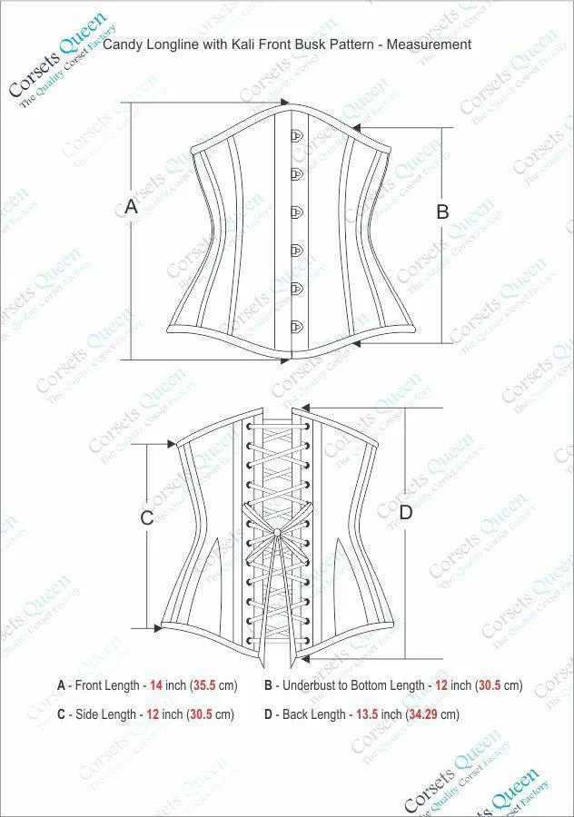 Marshlee Black And Green Striped Underbust With Chains