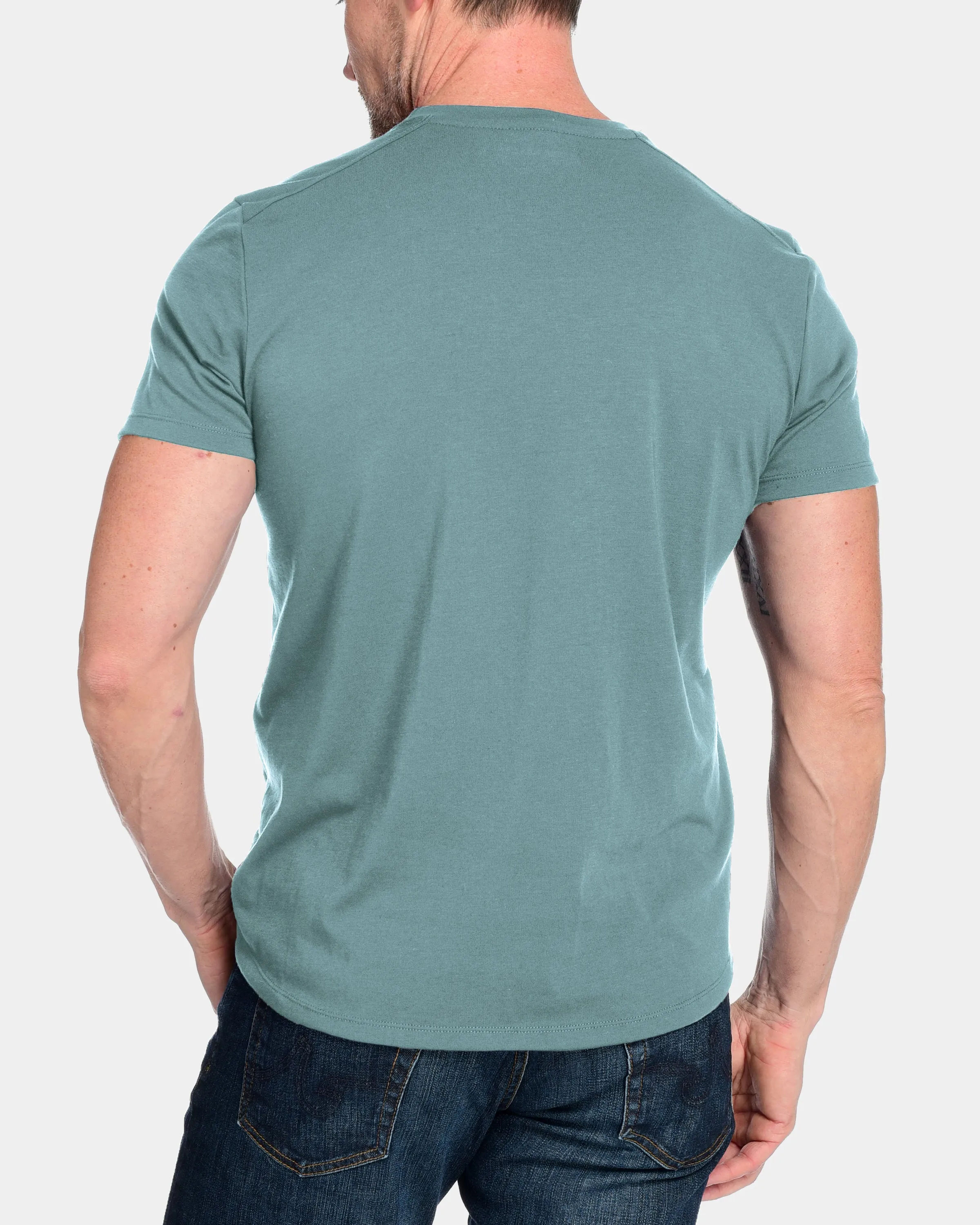 Men's Everyday Cashmere Short Sleeve Crew (Made in USA)
