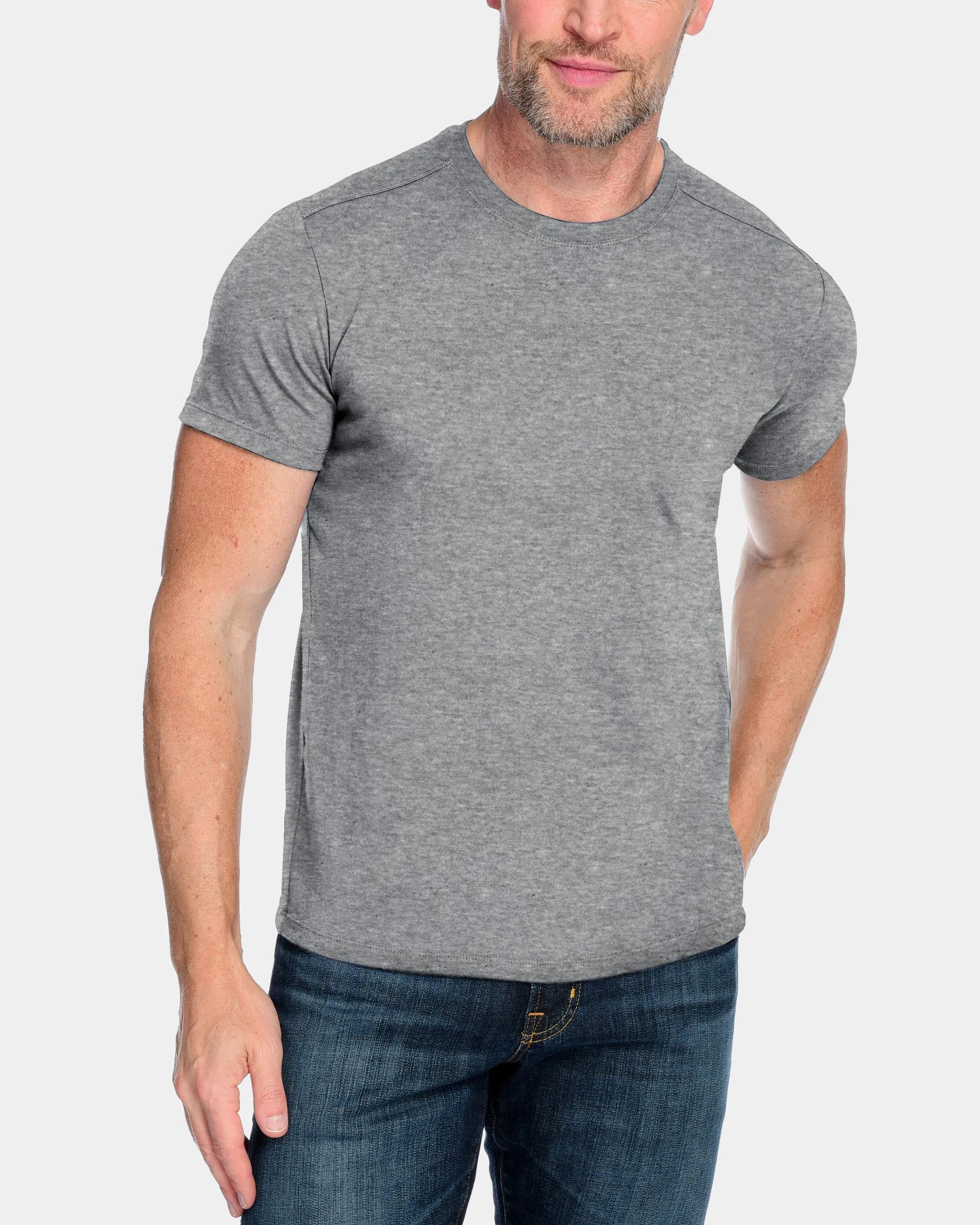Men's Everyday Cashmere Short Sleeve Crew (Made in USA)