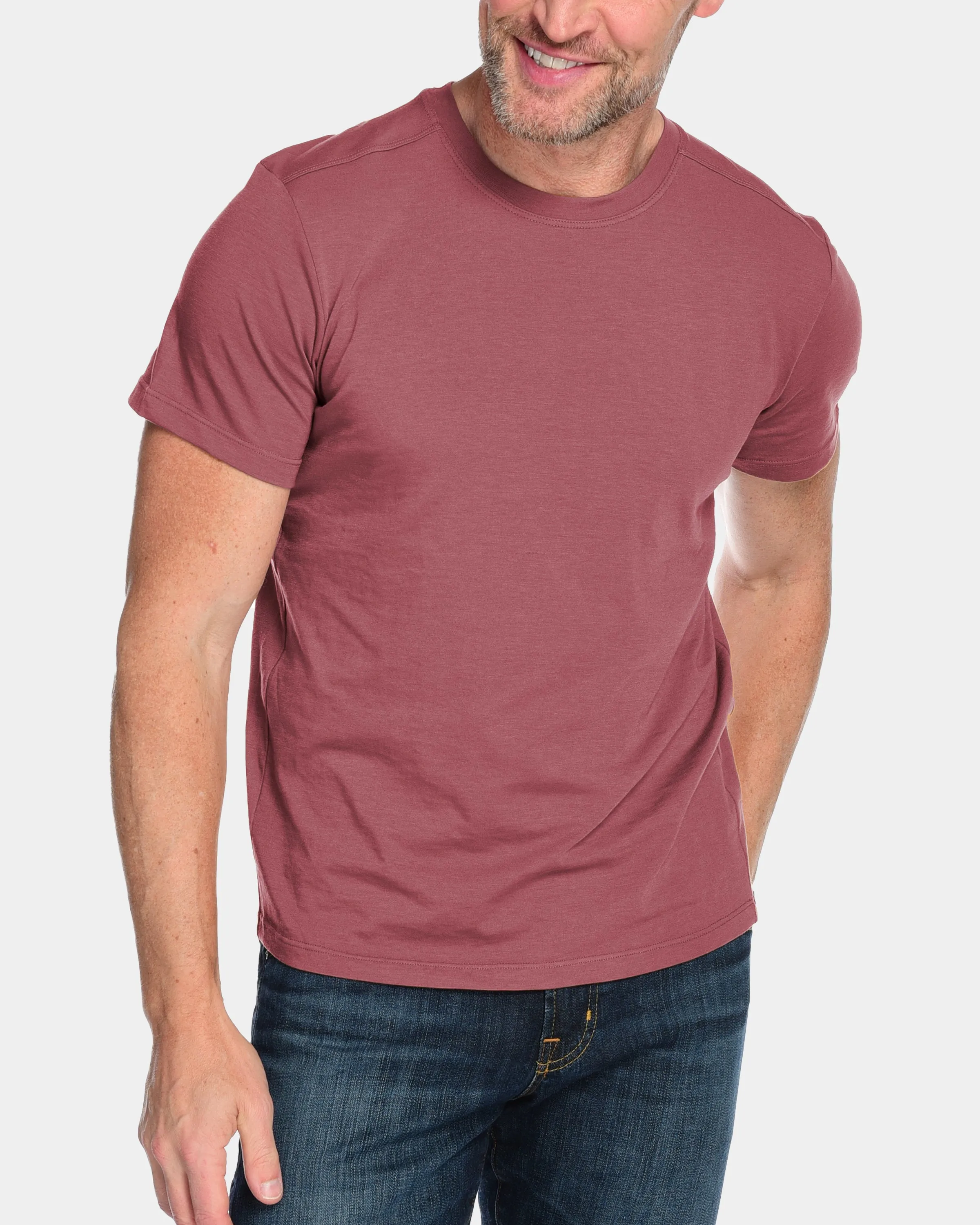 Men's Everyday Cashmere Short Sleeve Crew (Made in USA)