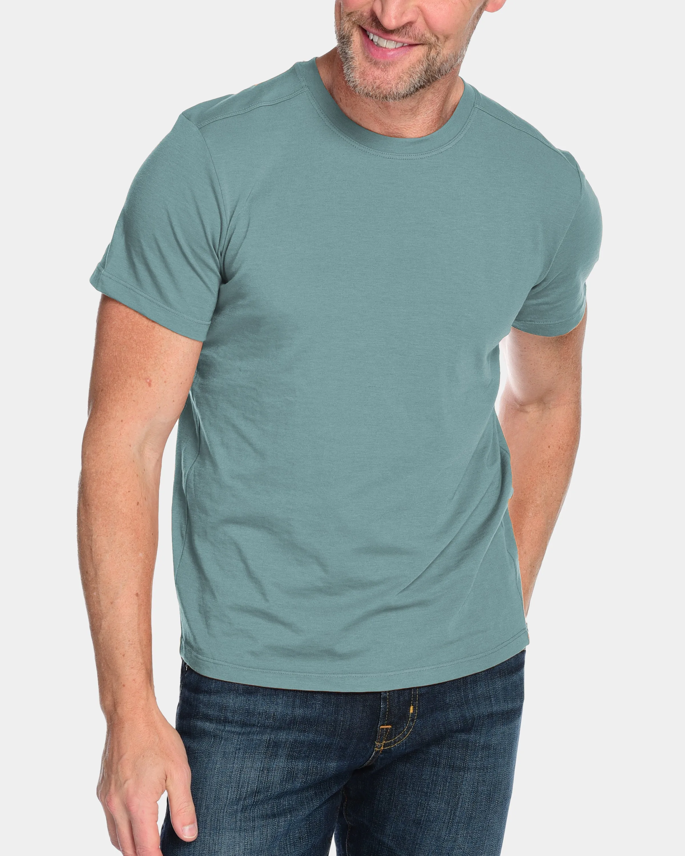 Men's Everyday Cashmere Short Sleeve Crew (Made in USA)