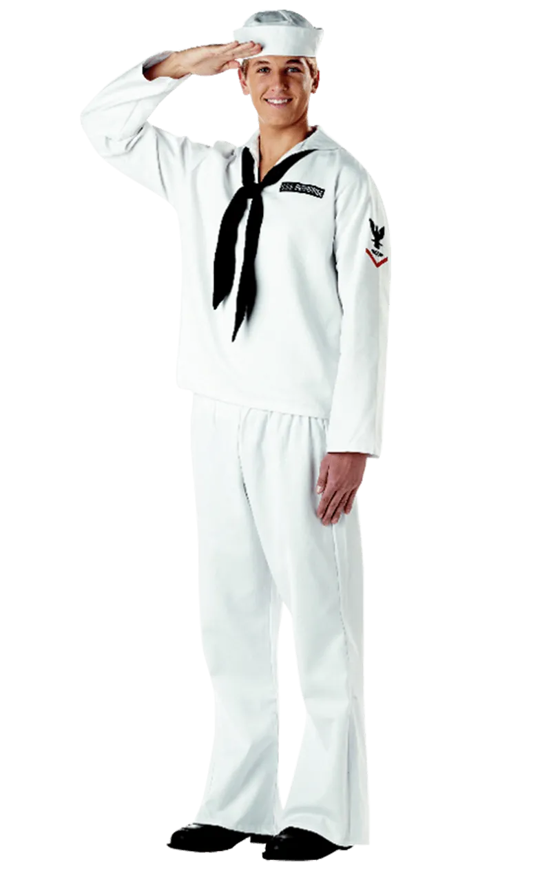 Mens White Sailor Costume