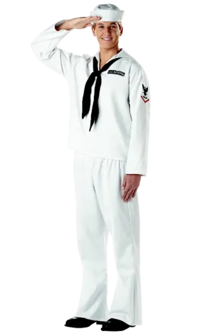 Mens White Sailor Costume