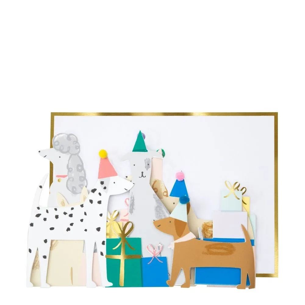 Meri Meri Dog Party Concertina Birthday Card