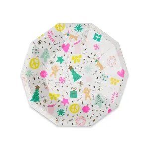 Merry & Bright Christmas Party Plates