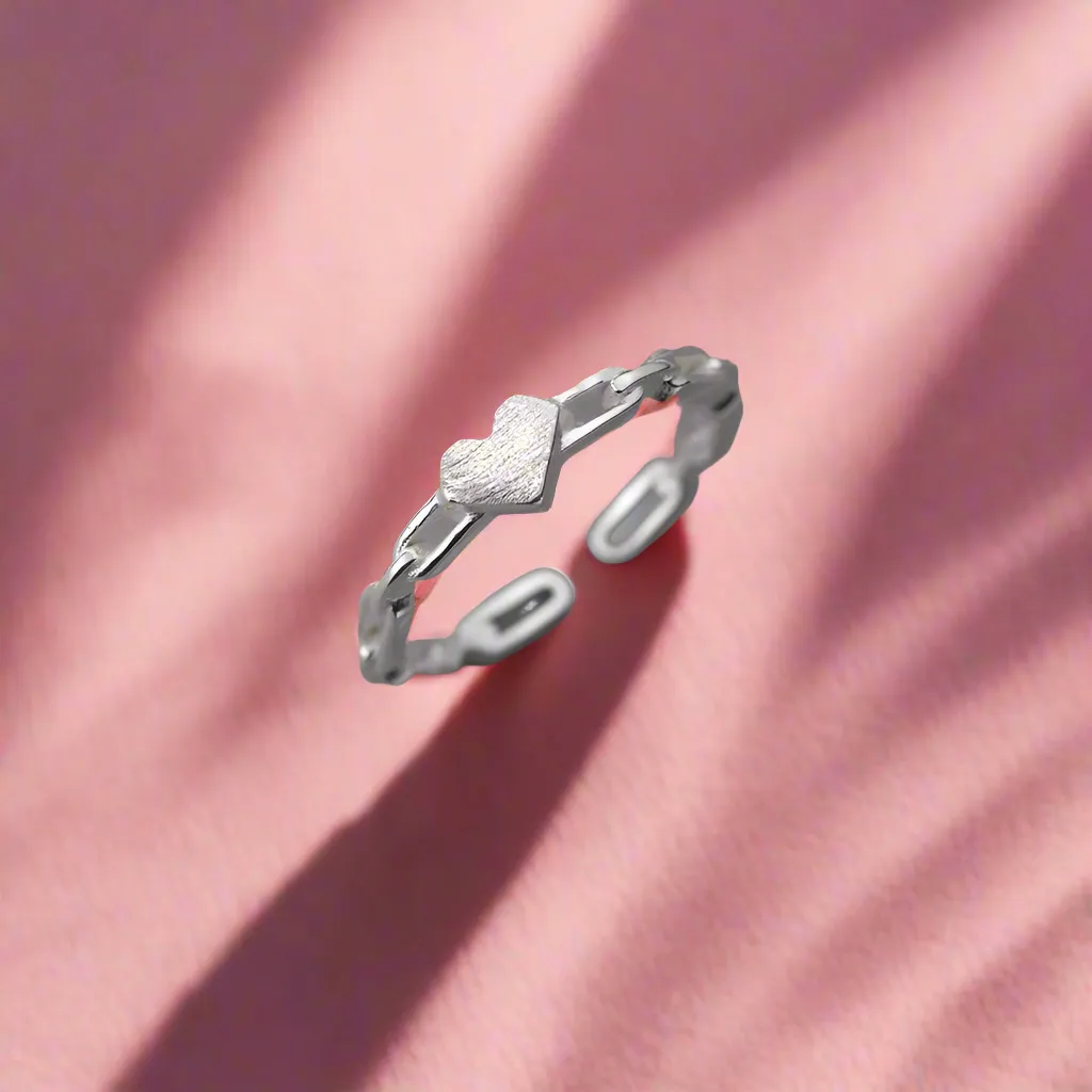 Mini Heart Chain Ring