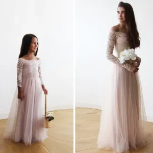 Mini Me Collection Blush  ,mommy and me dress #1134