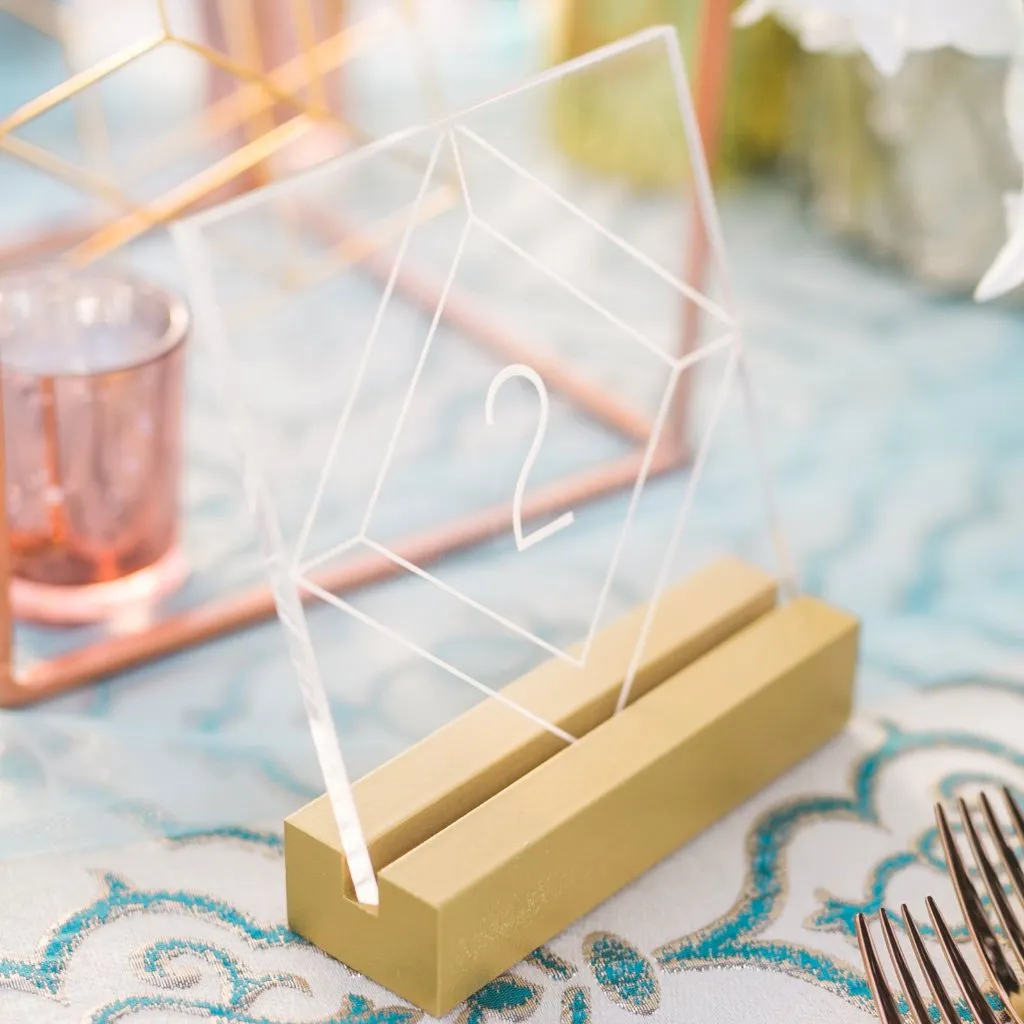 Minimalist Acrylic Table Numbers