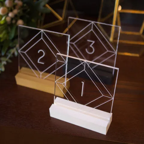 Minimalist Acrylic Table Numbers