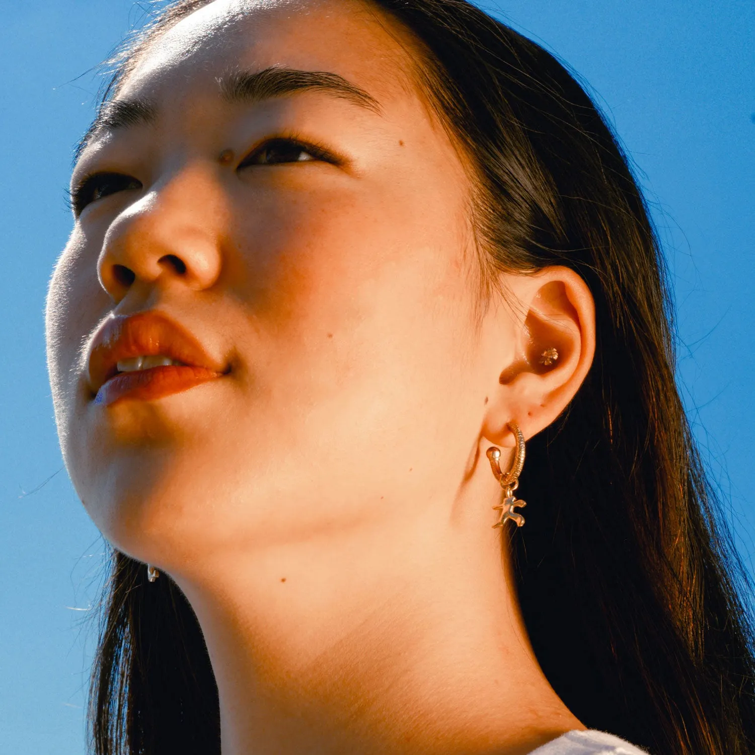 Molten Metal Hangul Charm - Gold Plated
