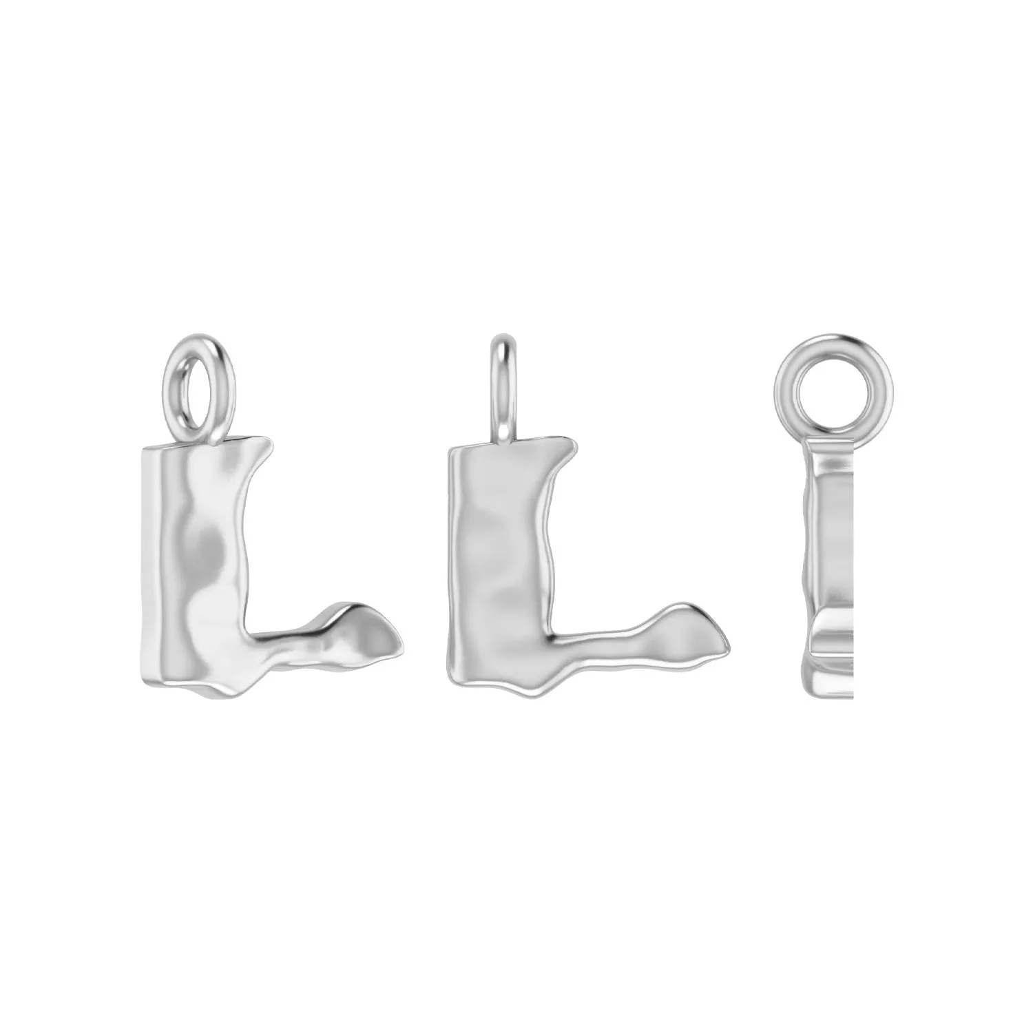 Molten Metal Hangul Charm - Gold Plated