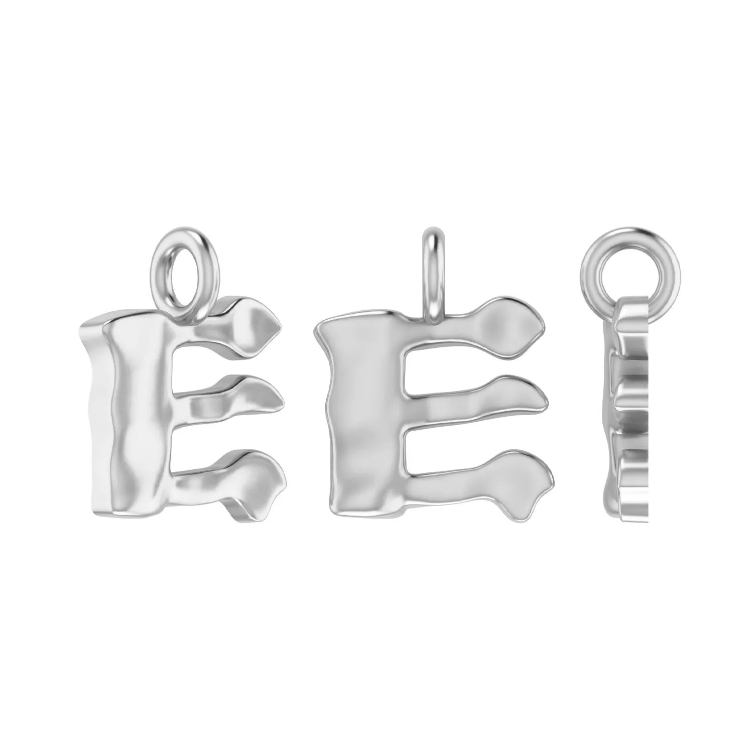 Molten Metal Hangul Charm - Gold Plated