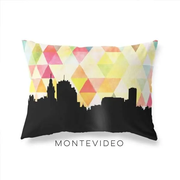 Montevideo, Uruguay geometric skyline