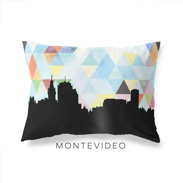 Montevideo, Uruguay geometric skyline