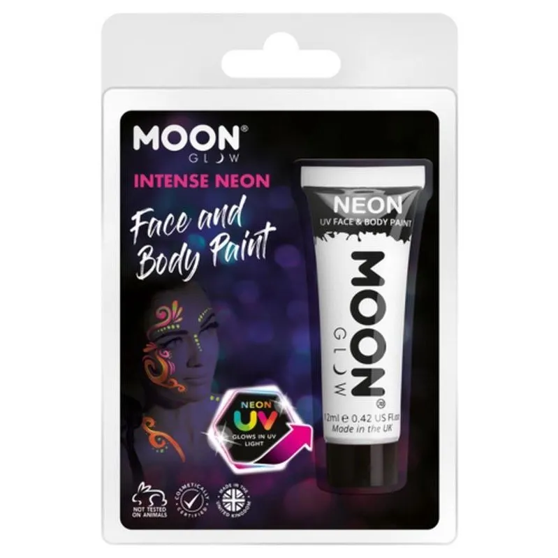 Moon Glow Intense Neon Uv Face Paint, White
