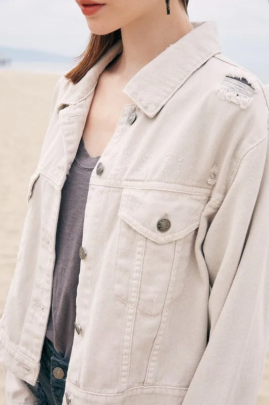 Mustard Seed Junior Color Denim Jacket