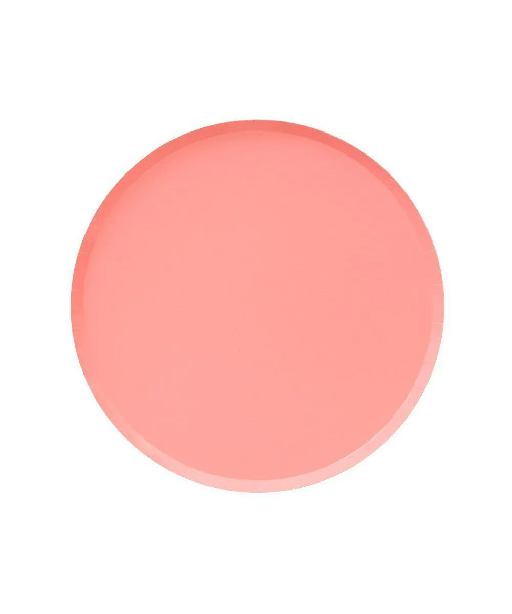 Neon Coral Small Plates