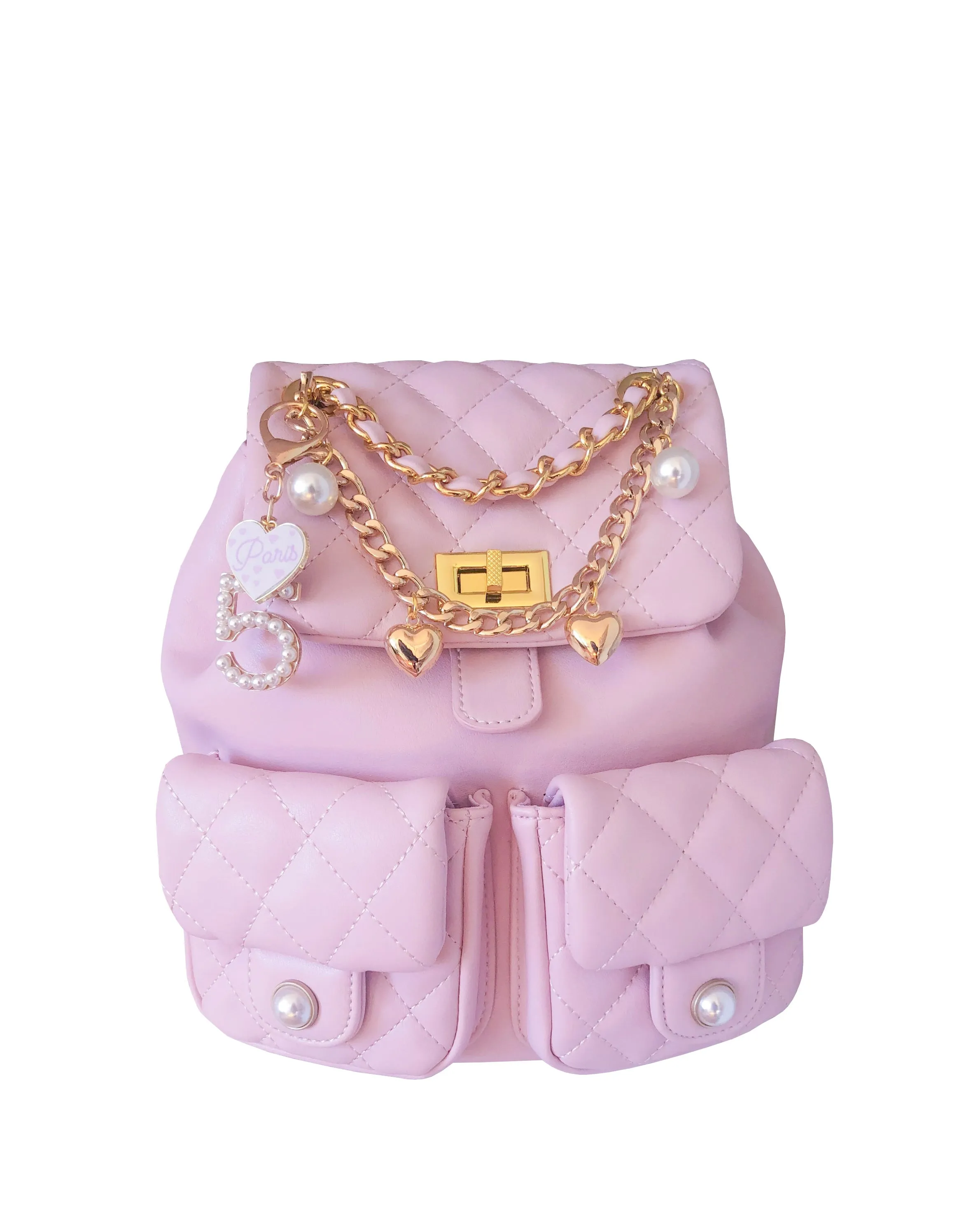 NEW! LUXURY PINK QUILTED BAG