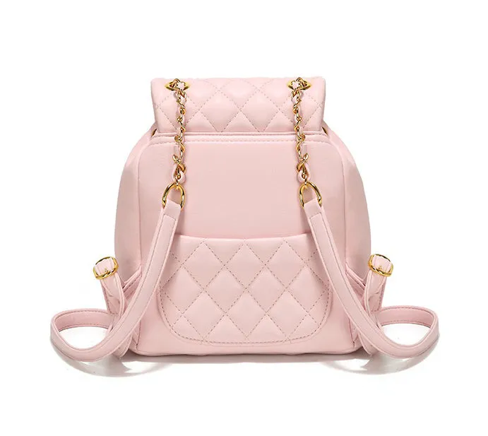 NEW! LUXURY PINK QUILTED BAG