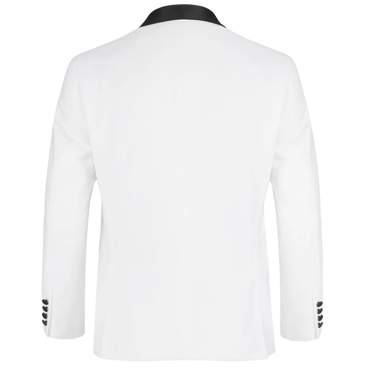 Off White 2 Piece Tuxedo Shawl Lapel Slim Fit