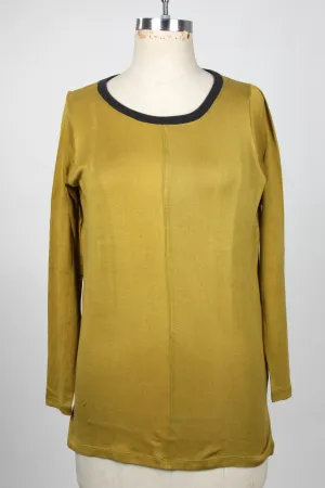 Olive Silk Sweater