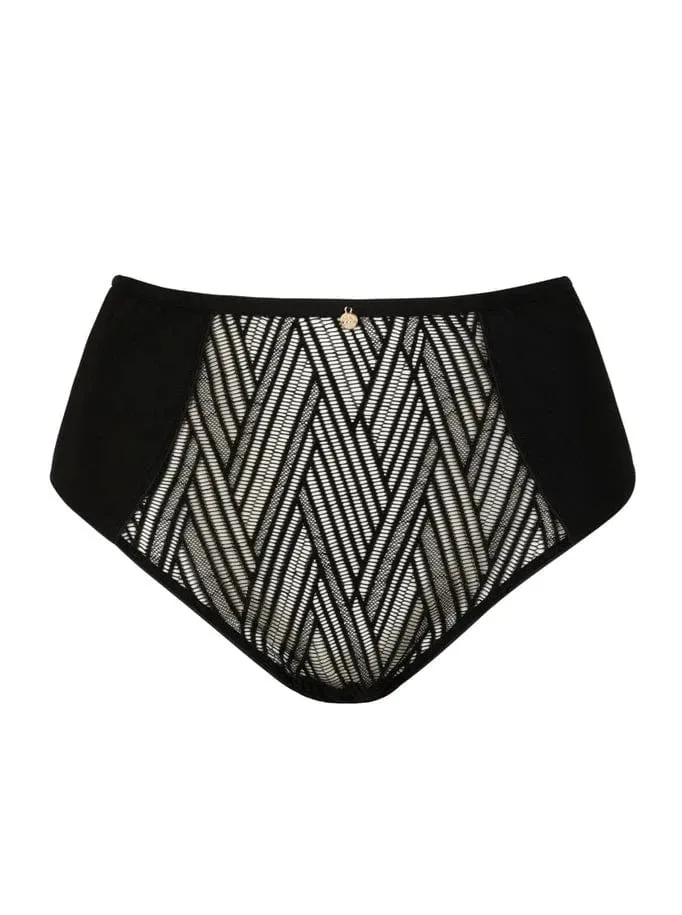 Onde Sensuelle High Waist Panty- Black