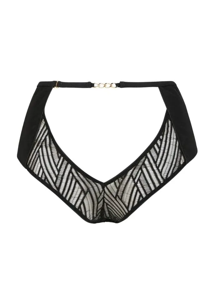 Onde Sensuelle High Waist Panty- Black