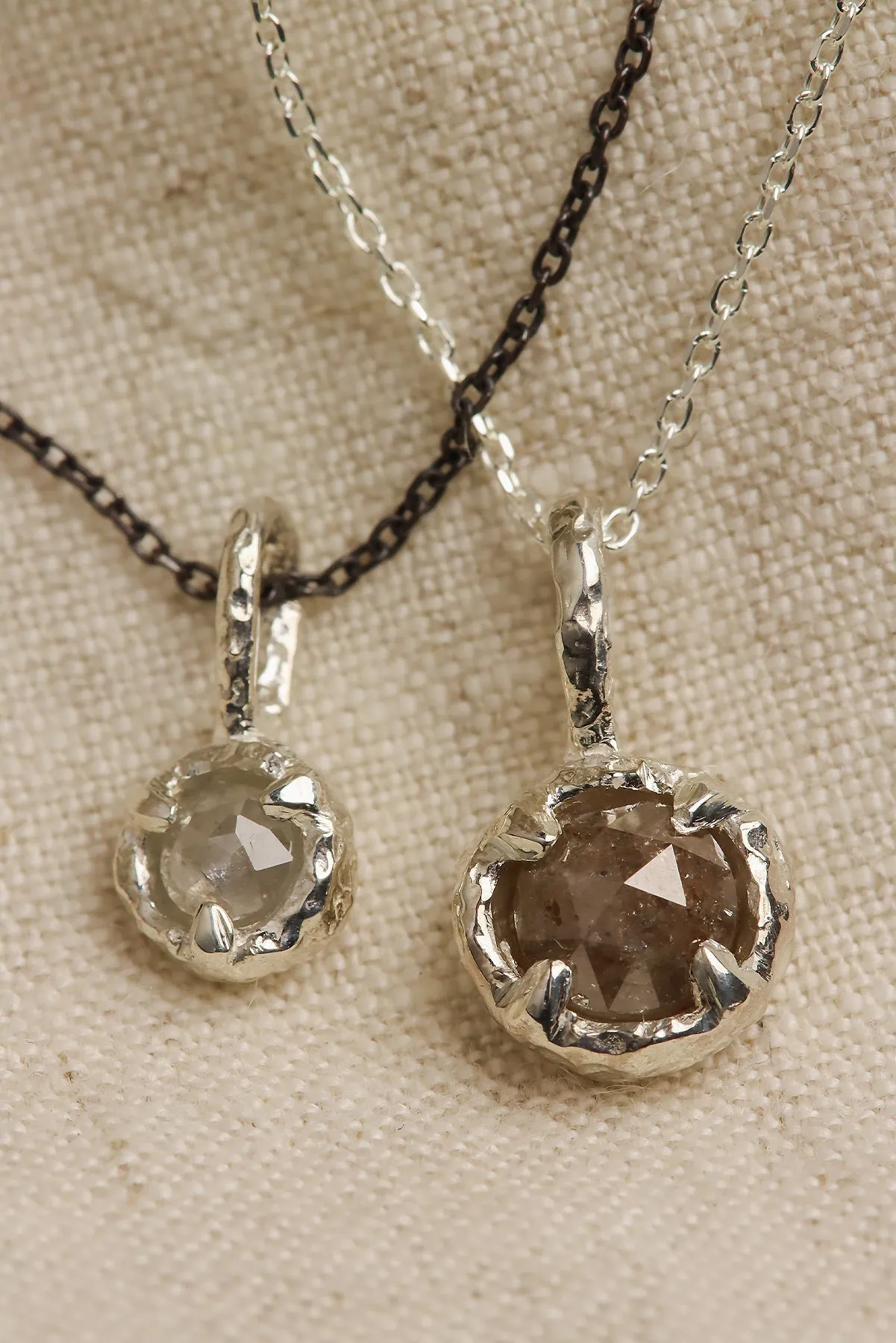 One of a Kind Rustic Diamond Charms (Ready To Ship)