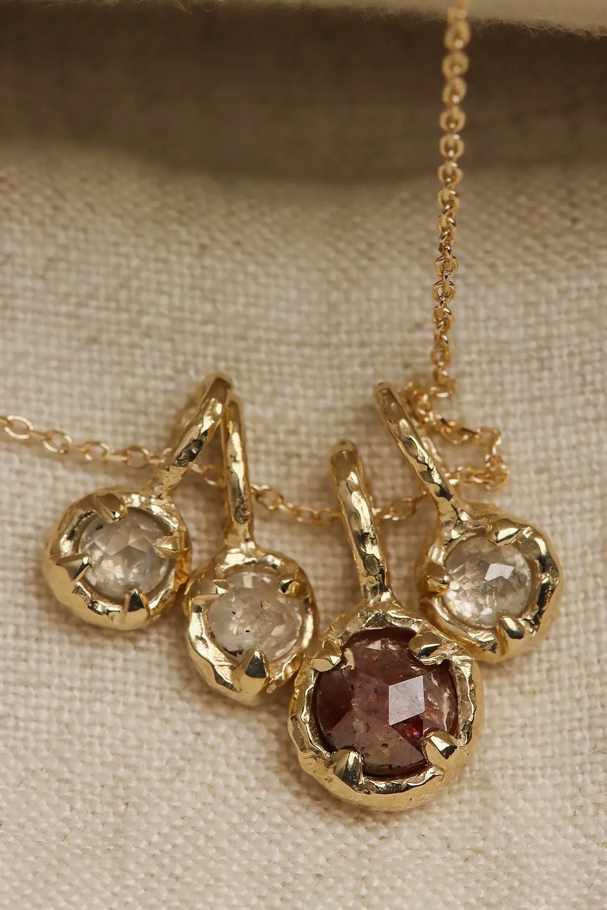 One of a Kind Rustic Diamond Charms (Ready To Ship)