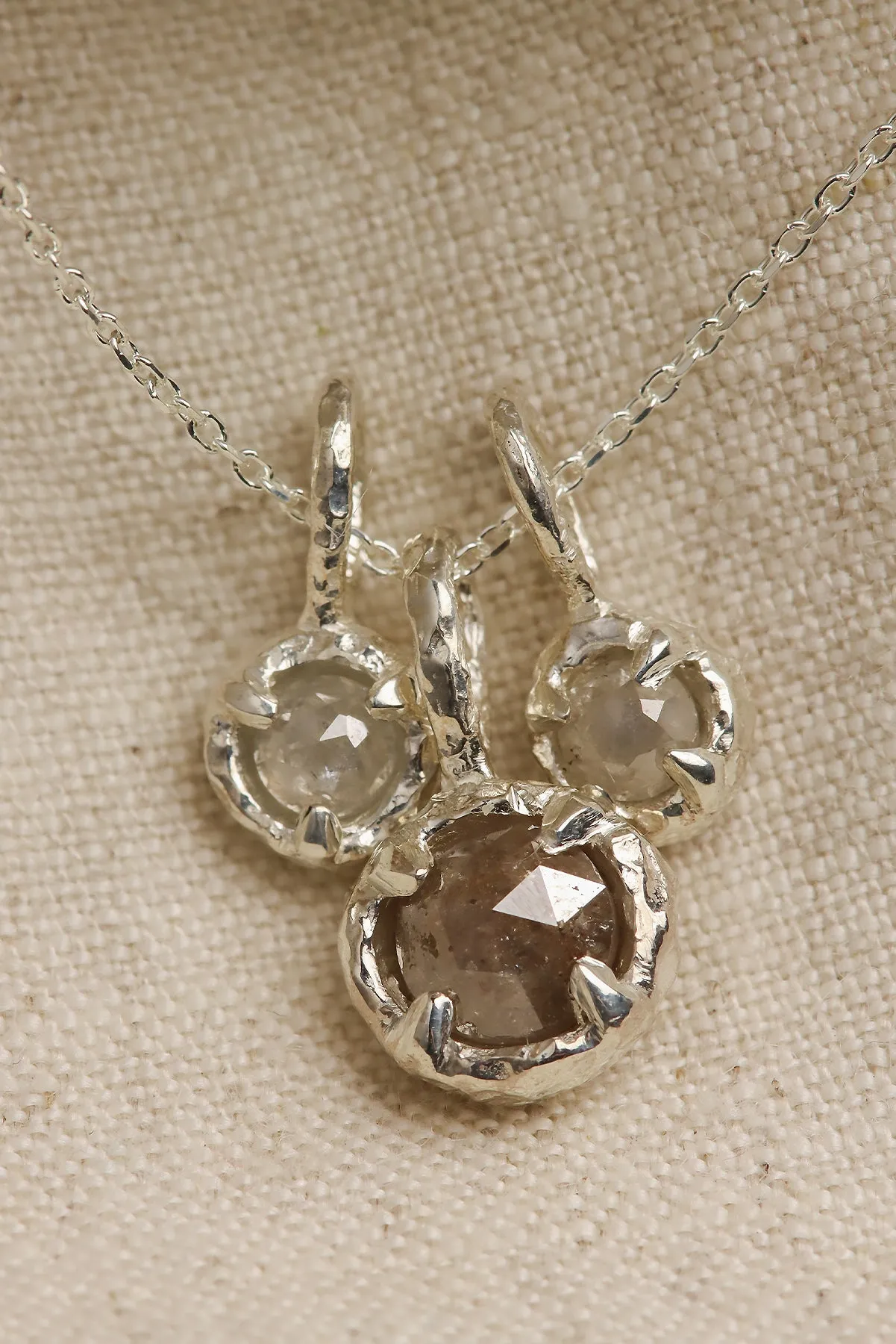One of a Kind Rustic Diamond Charms (Ready To Ship)