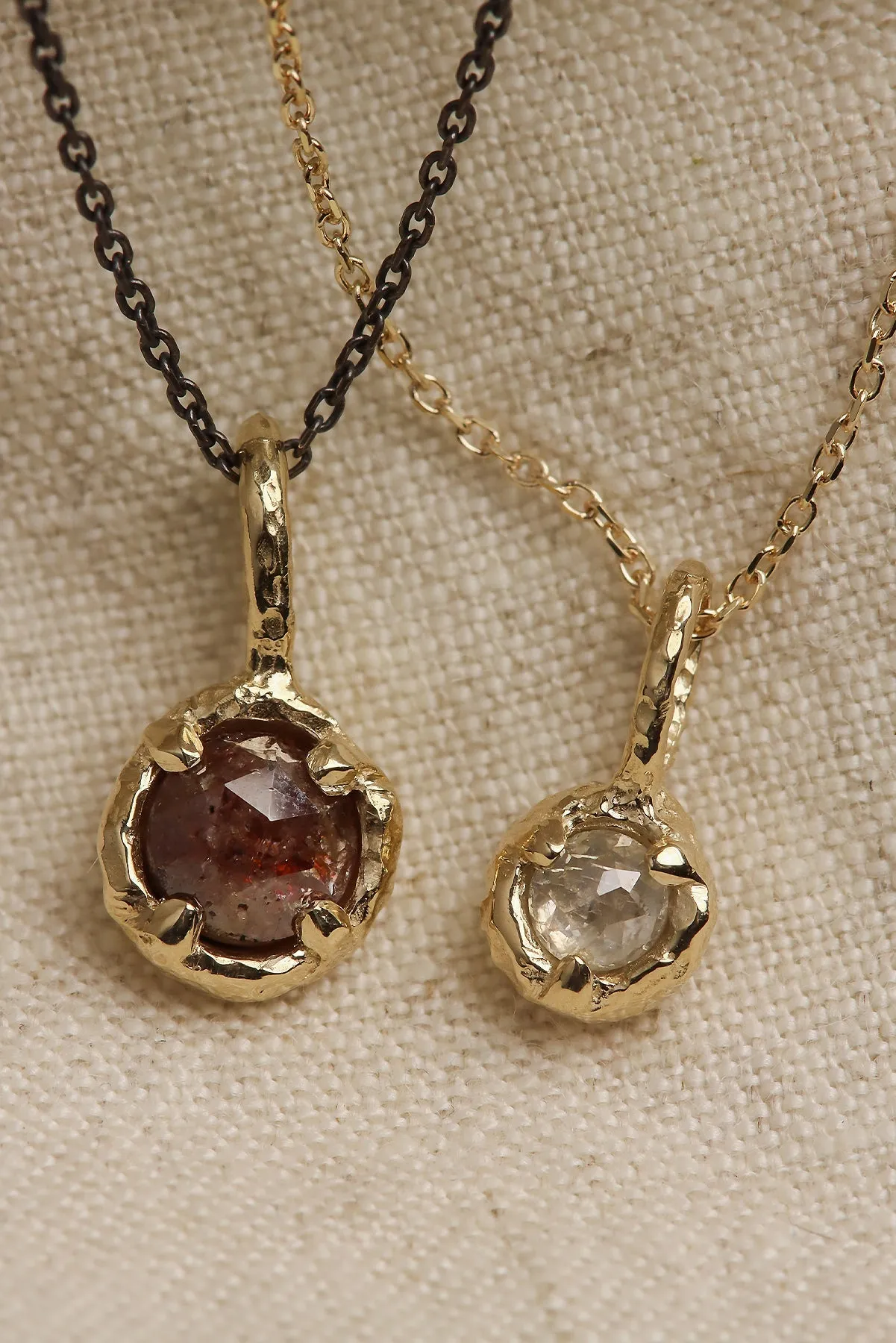 One of a Kind Rustic Diamond Charms (Ready To Ship)