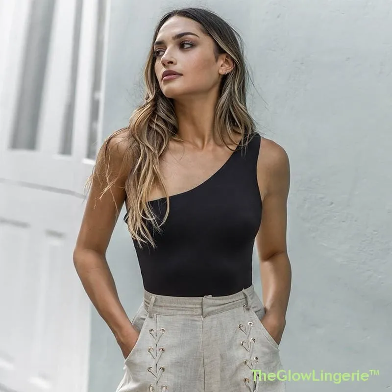 One-Shoulder Sexy Bodysuits  Neon Sexy Club