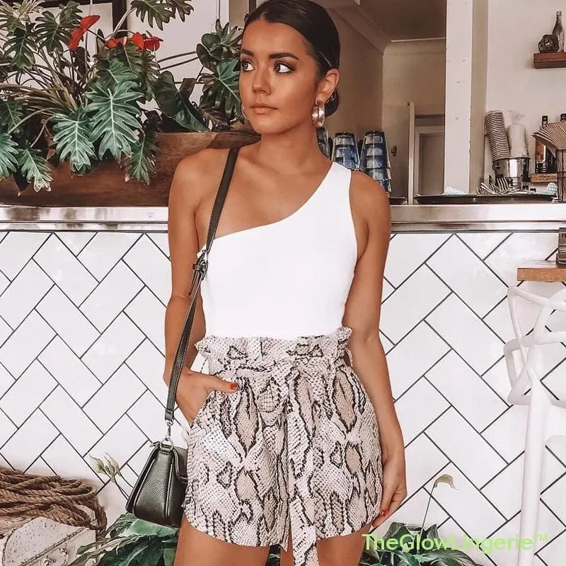 One-Shoulder Sexy Bodysuits  Neon Sexy Club