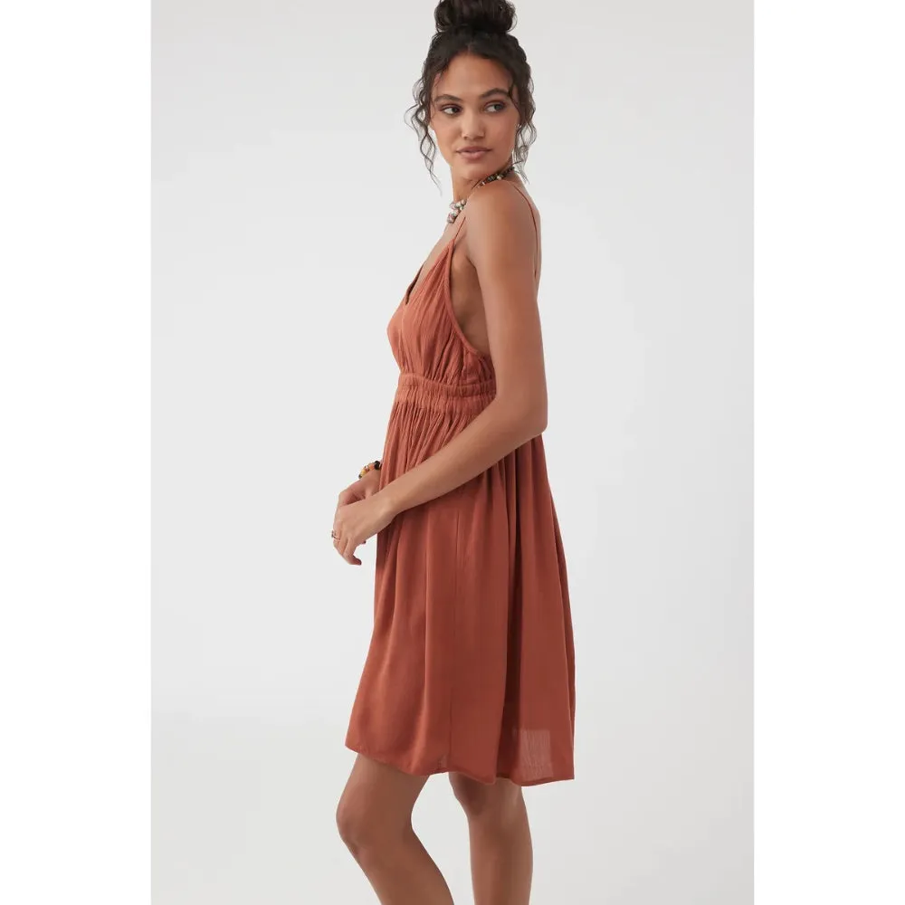 O'NEILL KENZIE DRESS RUSTIC BROWN