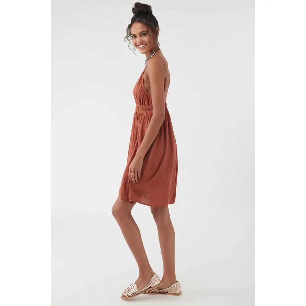 O'NEILL KENZIE DRESS RUSTIC BROWN