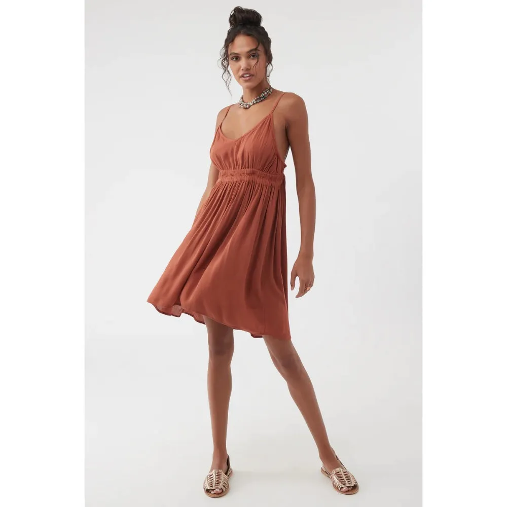 O'NEILL KENZIE DRESS RUSTIC BROWN