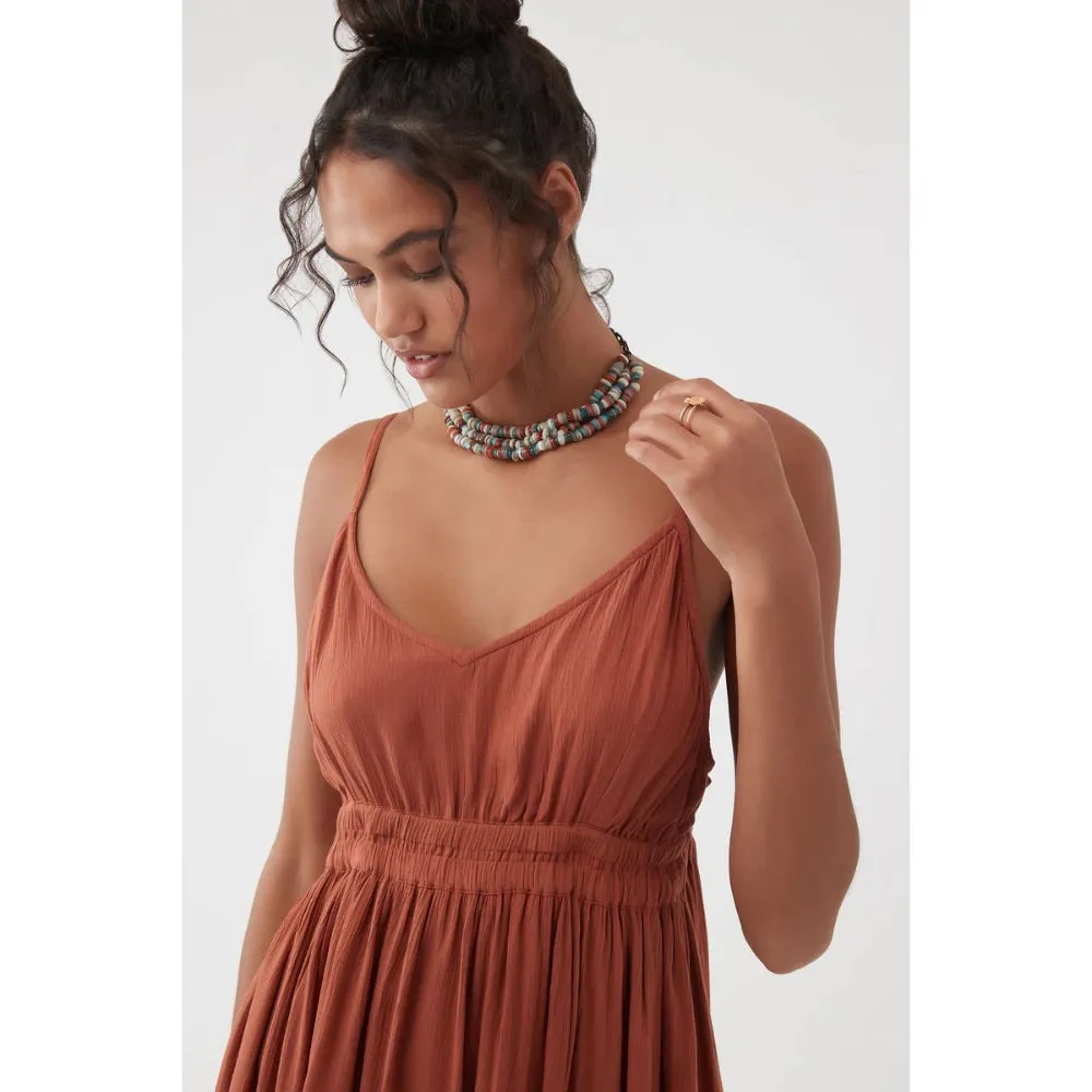 O'NEILL KENZIE DRESS RUSTIC BROWN