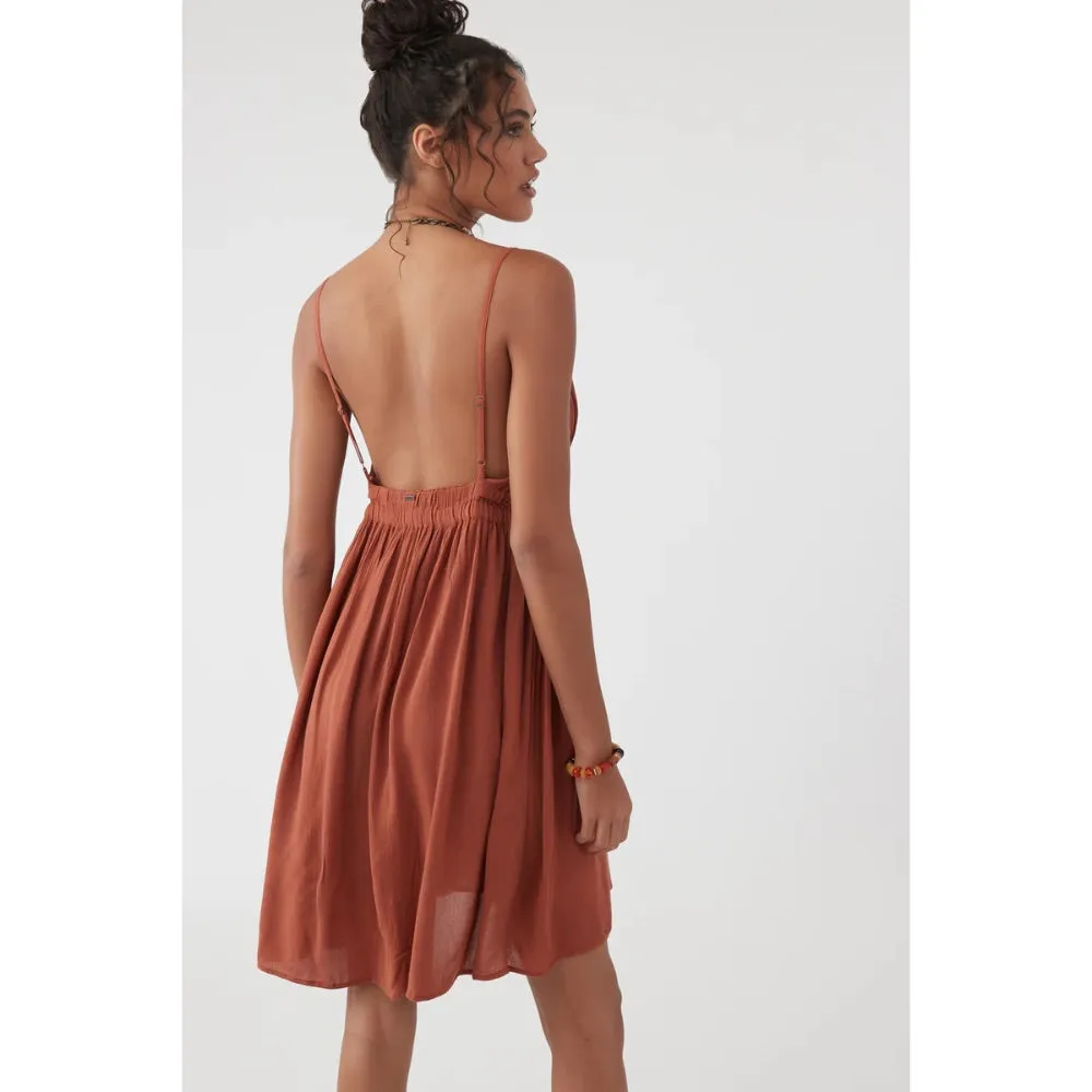 O'NEILL KENZIE DRESS RUSTIC BROWN