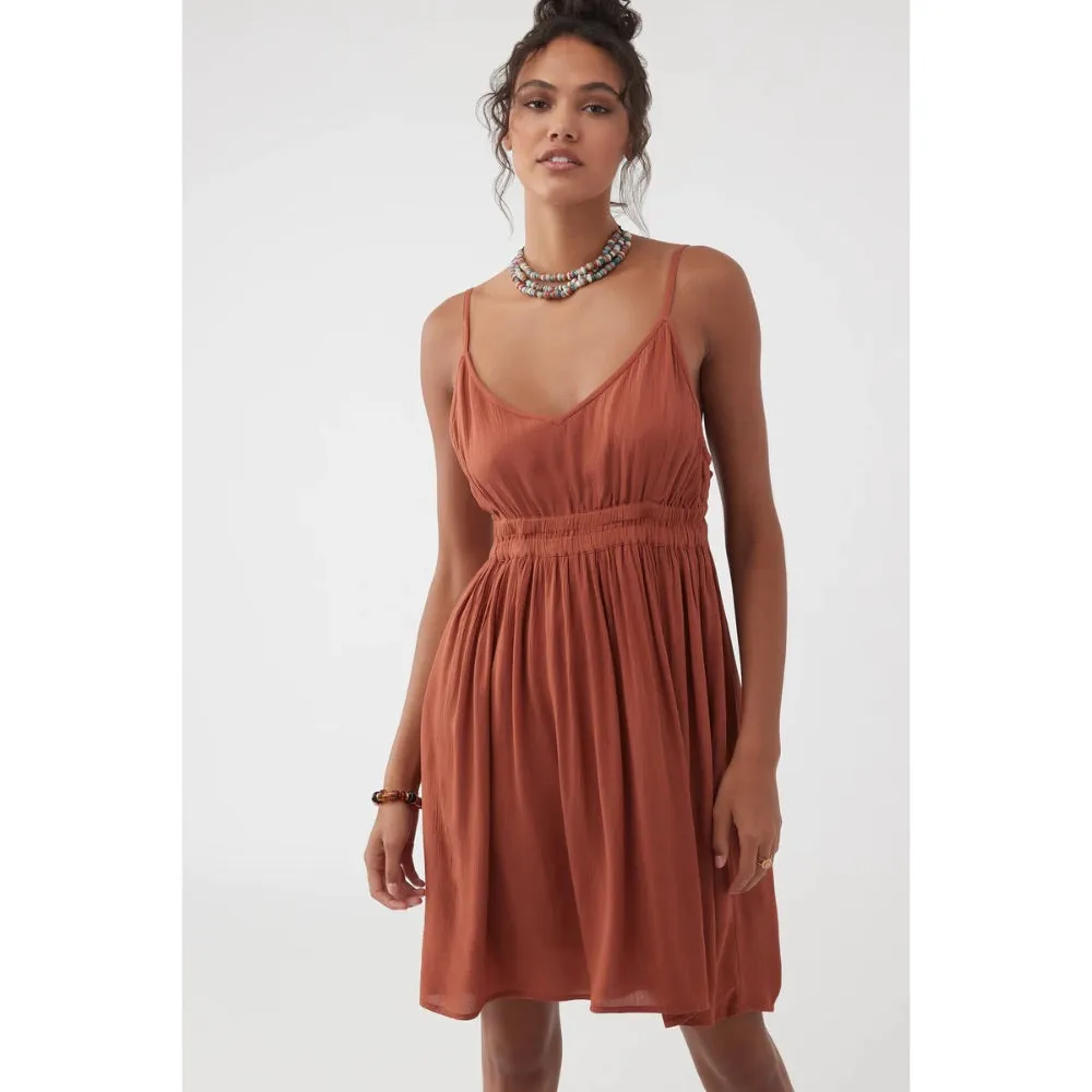 O'NEILL KENZIE DRESS RUSTIC BROWN