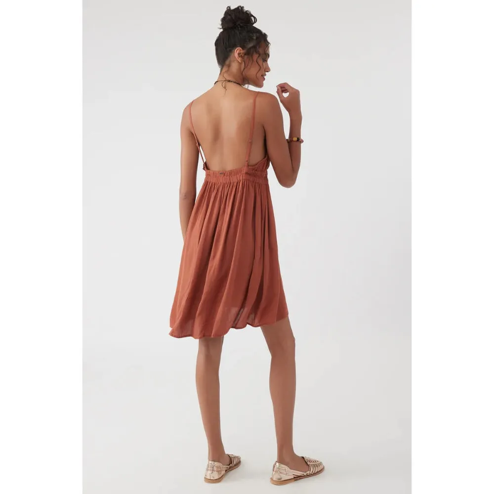 O'NEILL KENZIE DRESS RUSTIC BROWN