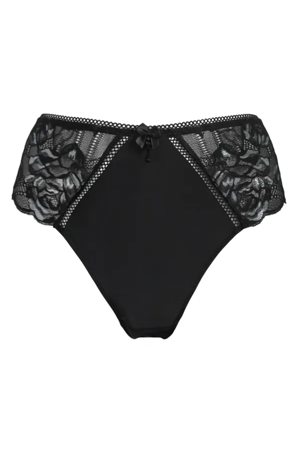 Ooo La La High Waist Brazilian - Black/Slate