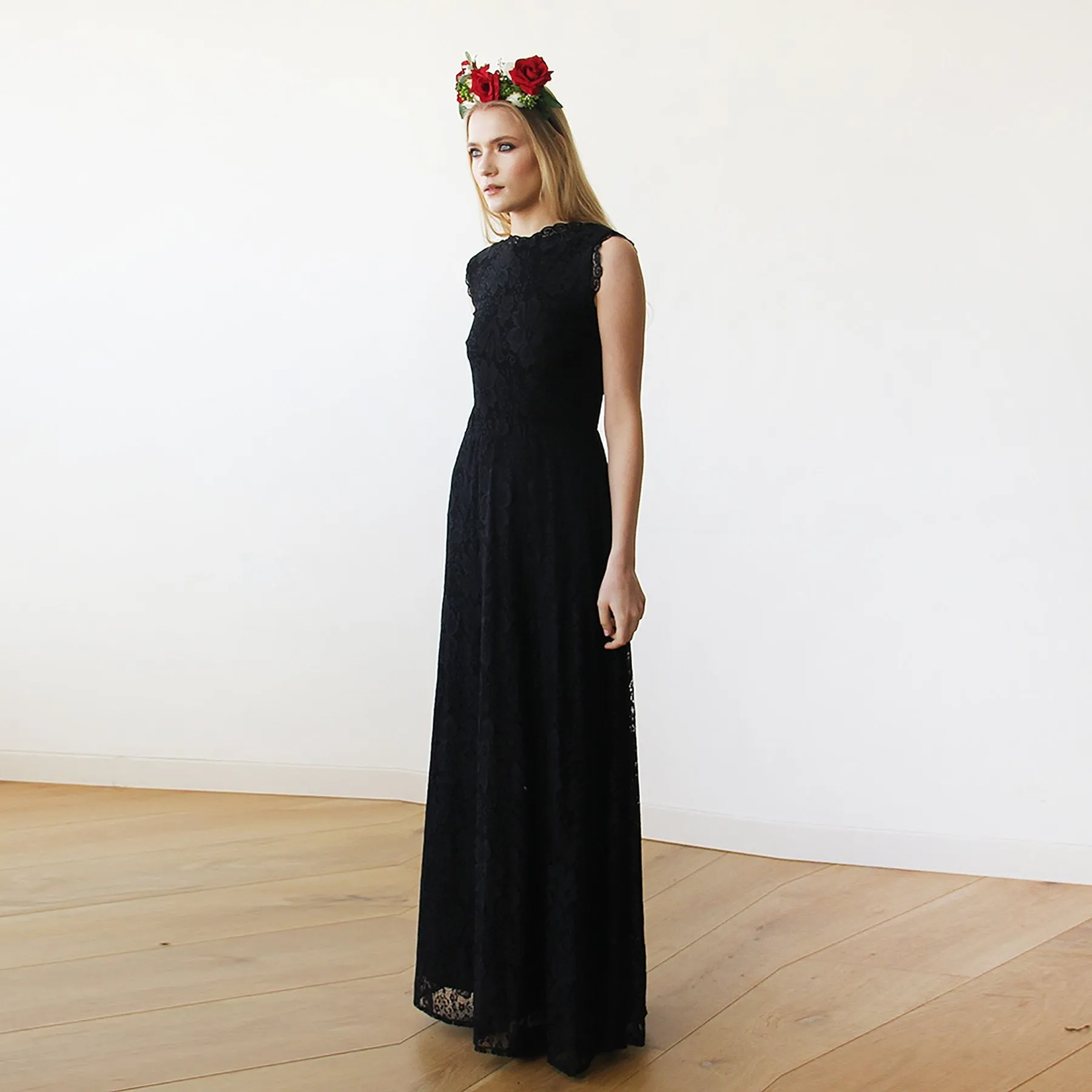 Open Back Maxi Dress #1141