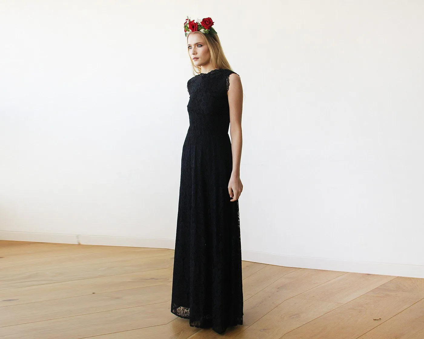 Open Back Maxi Dress #1141