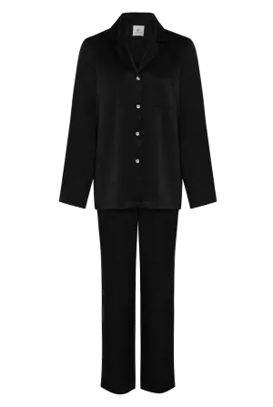 Organic Peace Silk Pyjama Set | Black