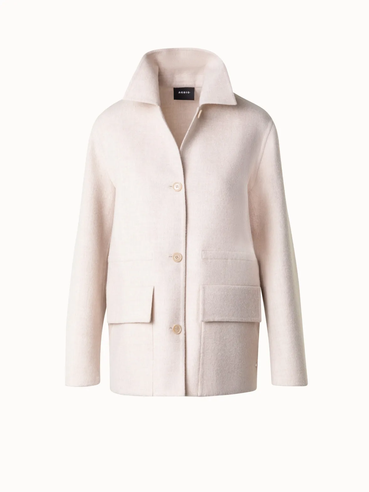 Oversize Cashmere Shirt Jacket